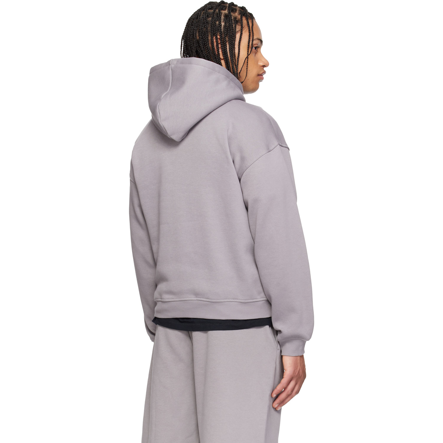  Skims Purple Fleece Lounge Relaxed Hoodie 