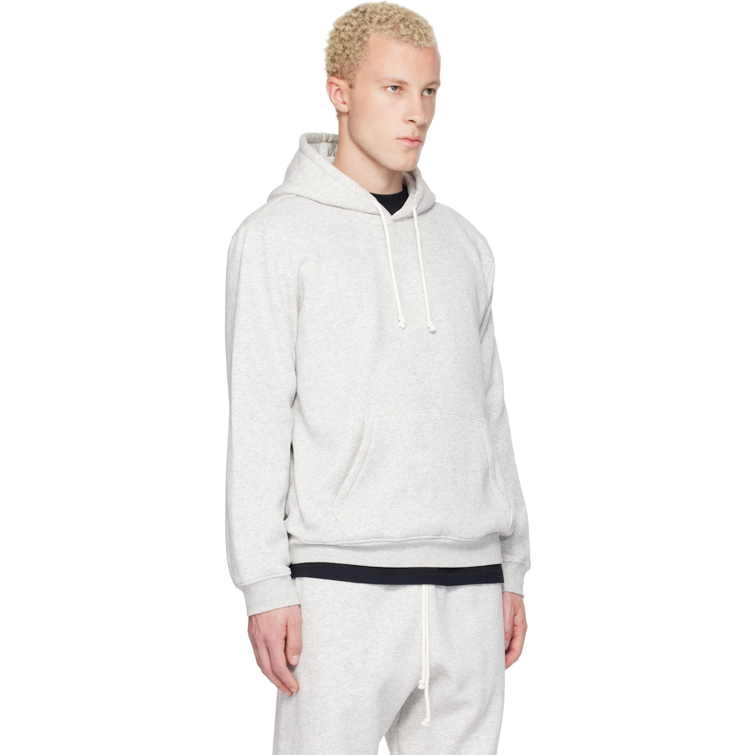  Skims Gray Fleece Lounge Classic Hoodie 