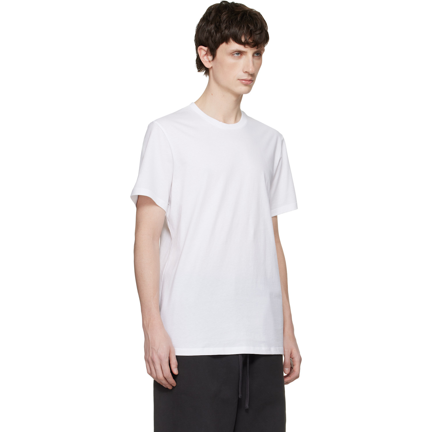  Skims Three-pack White Skims Basics Lightweight T-shirts 