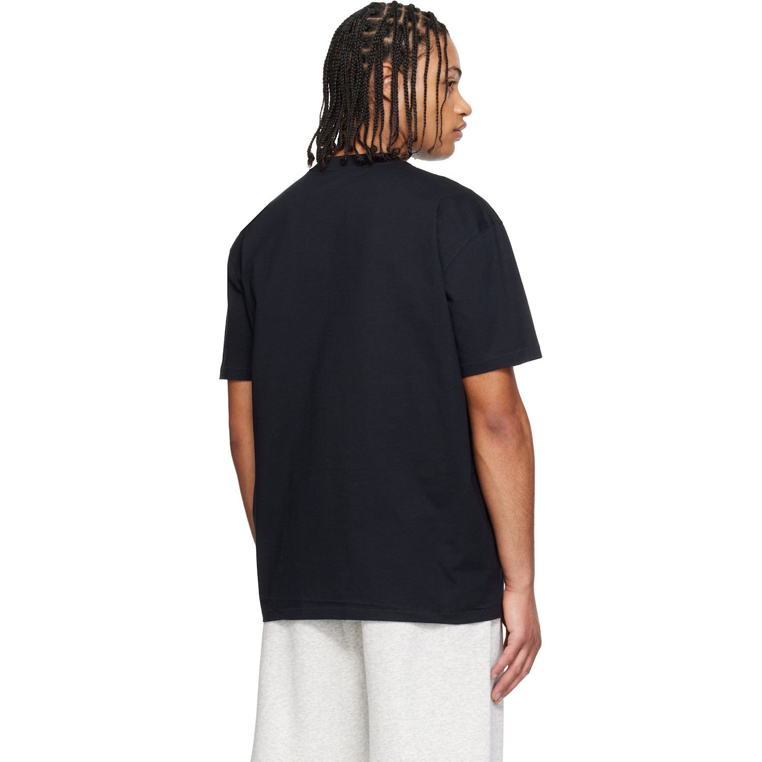  Skims Black Heavyweight Cotton Relaxed T-shirt 