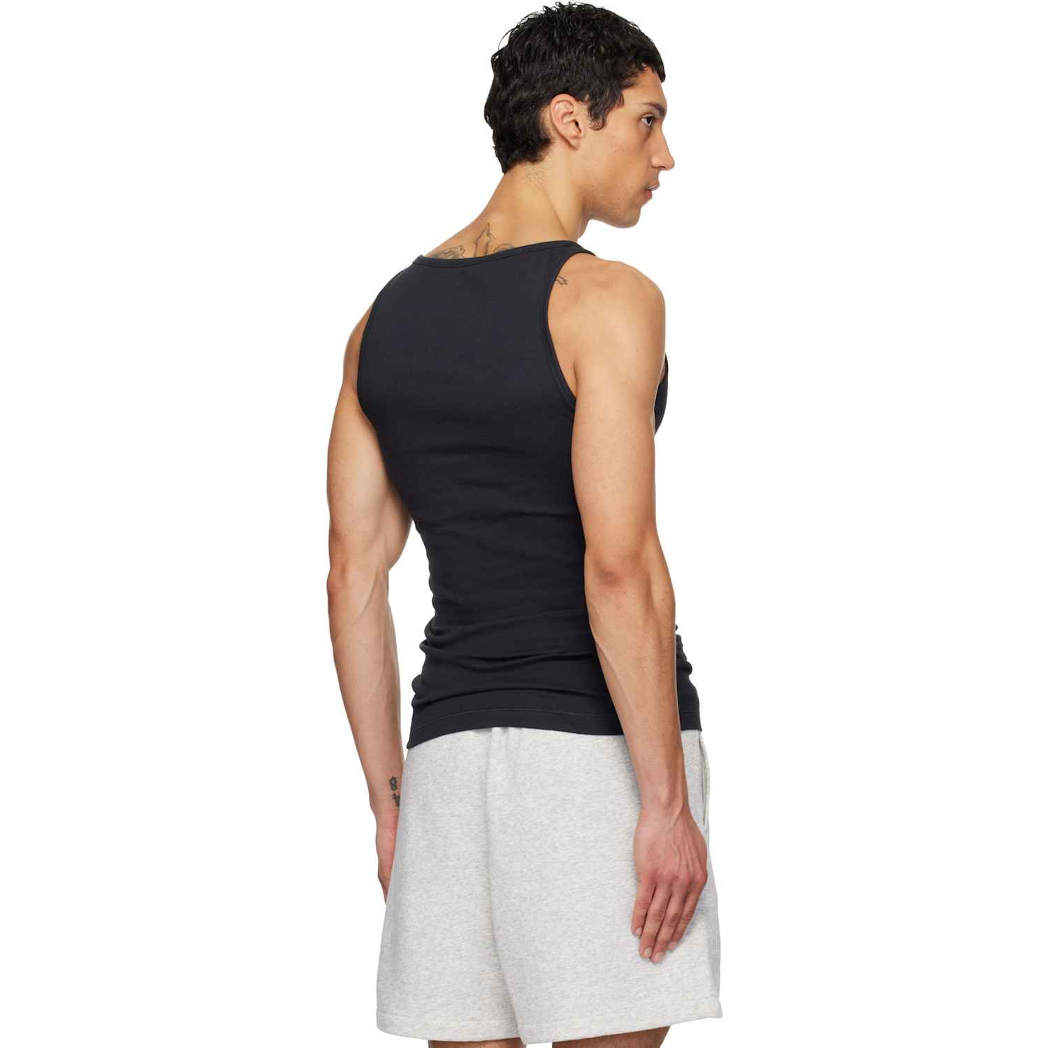  Skims Three-pack Black Skims Cotton Rib Tank Tops 