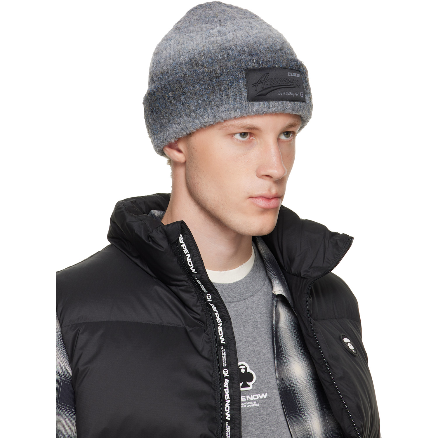  Aape By A Bathing Ape Gray Aapeunvs Beanie 