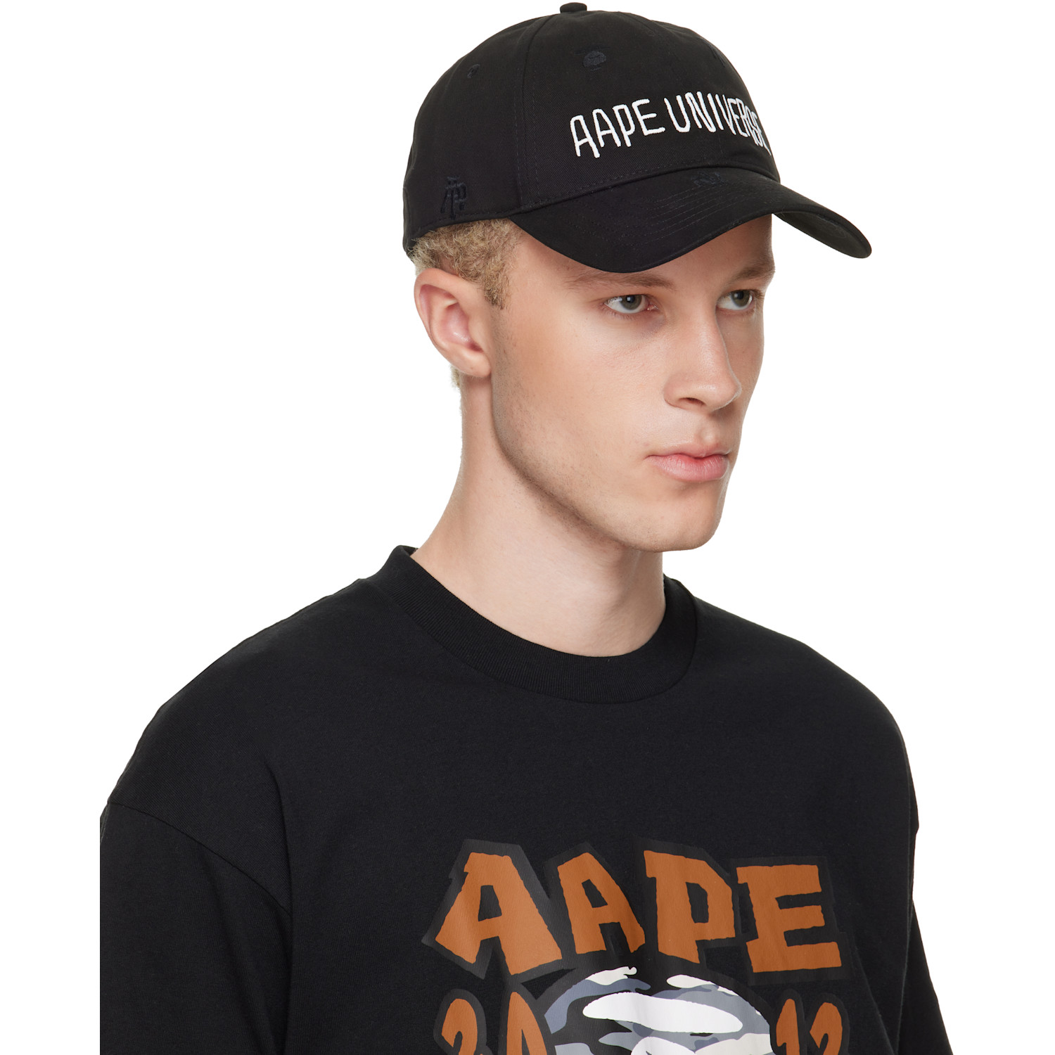  Aape By A Bathing Ape Black Aapeunvs Baseball Cap 