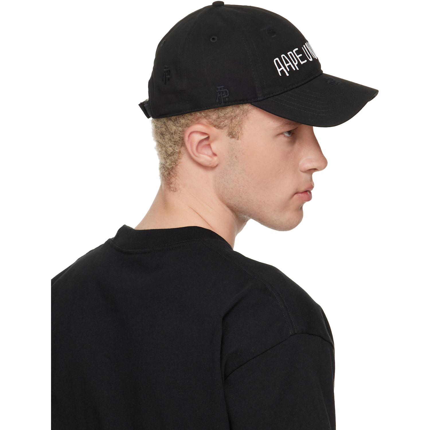  Aape By A Bathing Ape Black Aapeunvs Baseball Cap 