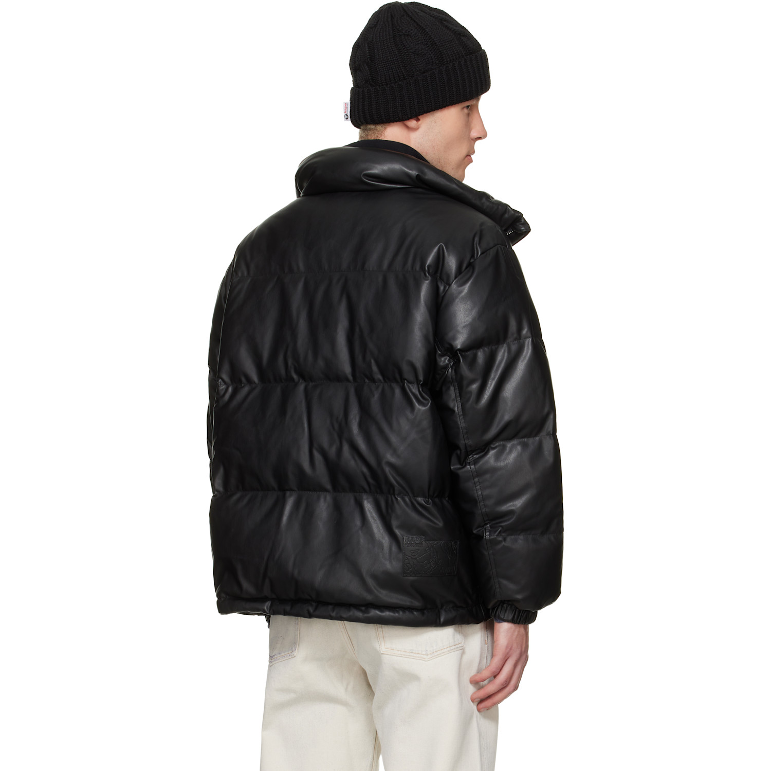  Aape By A Bathing Ape Black 'aapeunvs' Moonface Down Puffer Jacket 