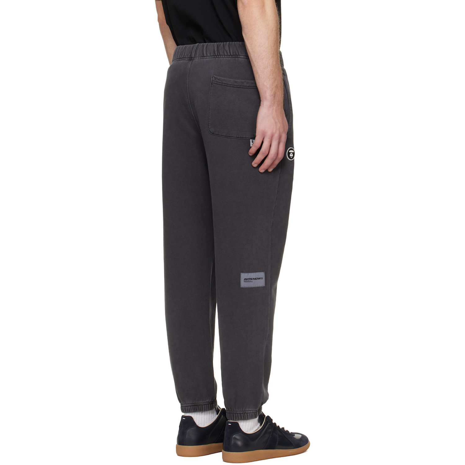  Aape By A Bathing Ape Gray 'aapenow' Moonface Jogger Sweatpants 