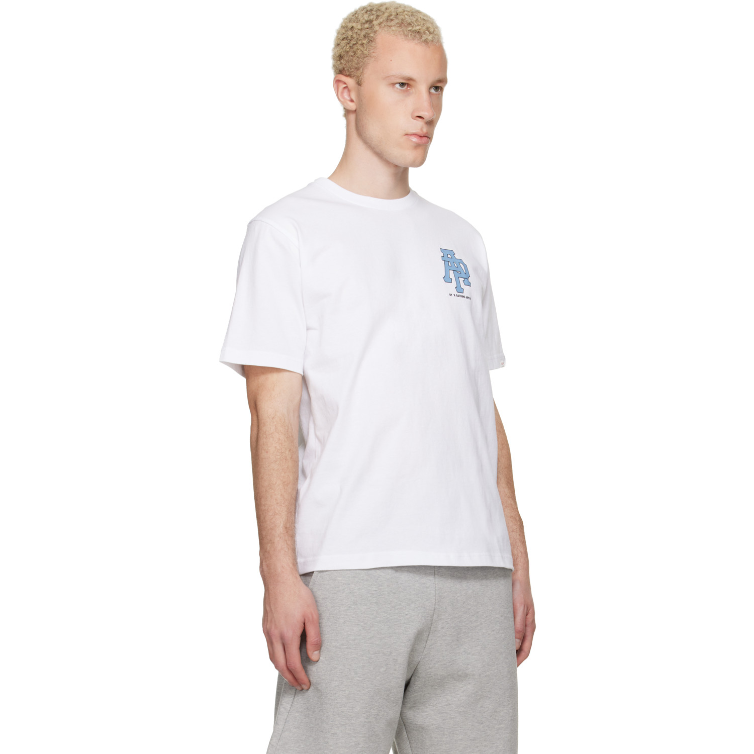  Aape By A Bathing Ape White Logo T-shirt 