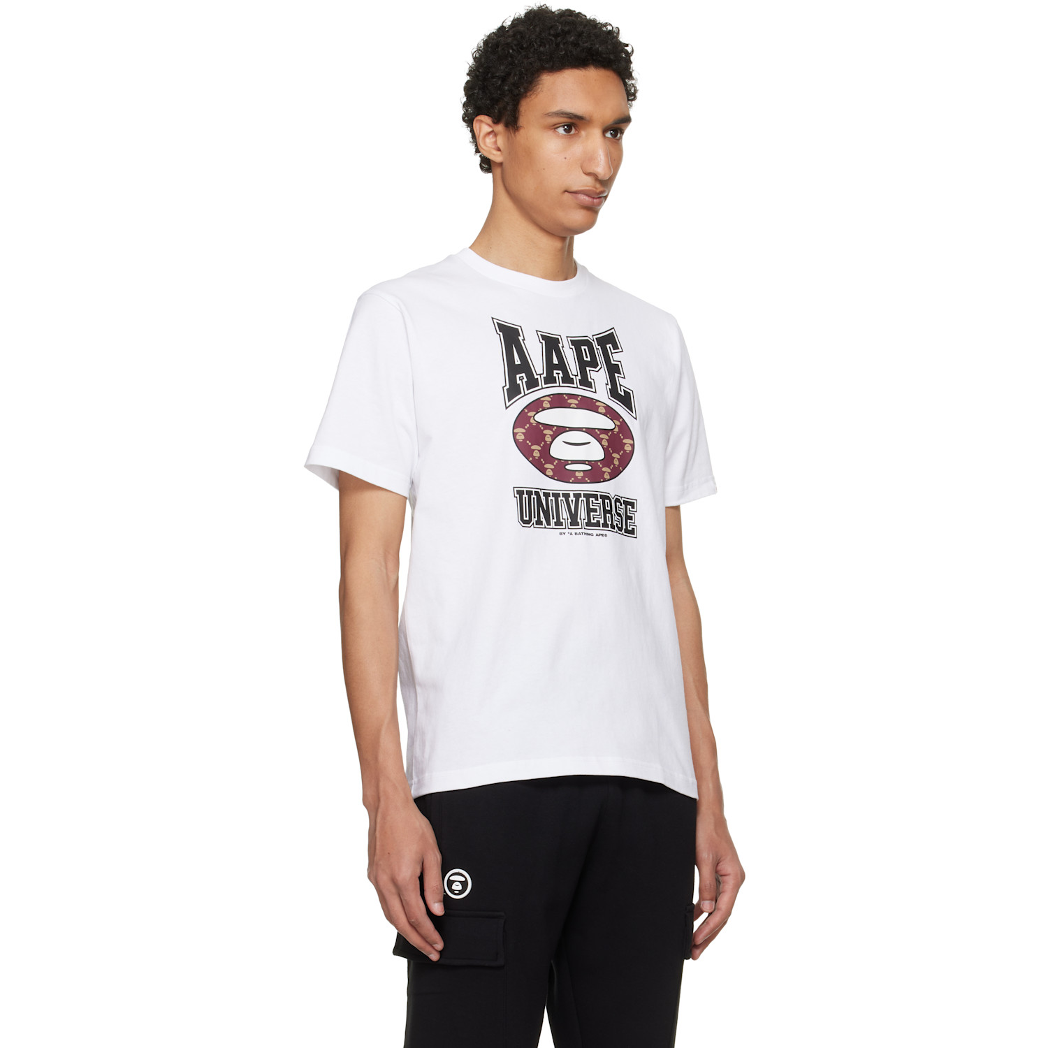  Aape By A Bathing Ape White Basic T-shirt 