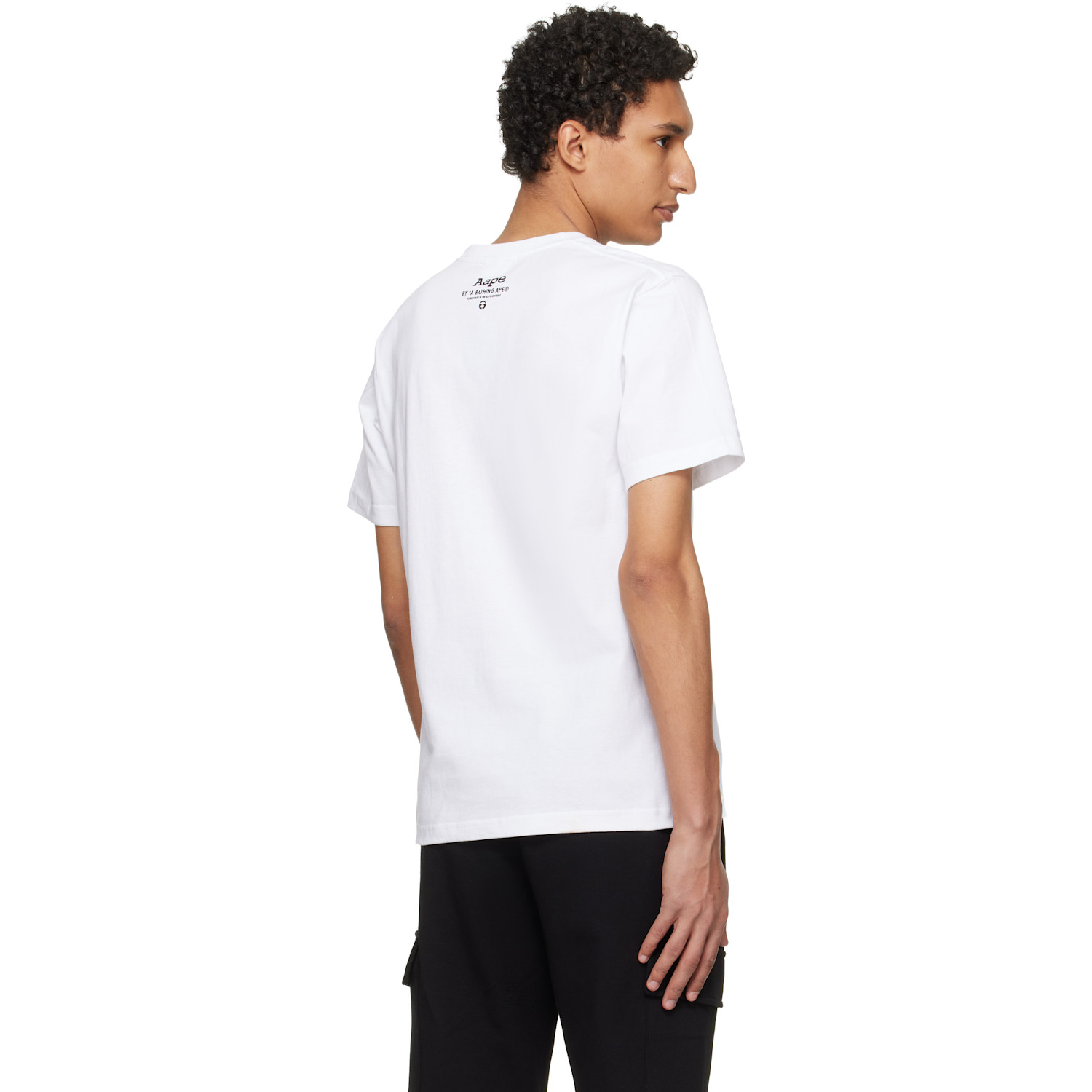  Aape By A Bathing Ape White Basic T-shirt 