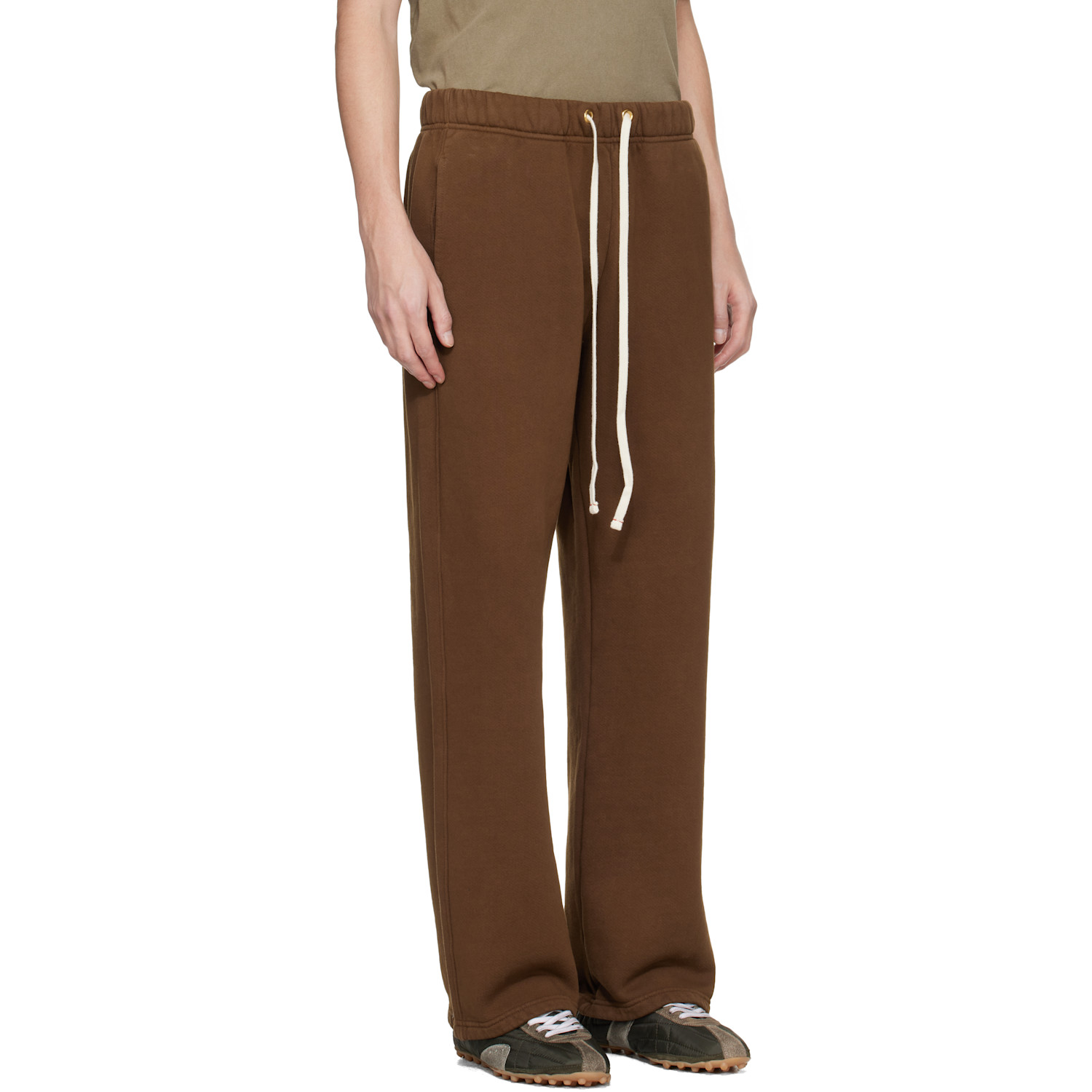  Les Tien Brown Heavyweight Classic Sweatpants 