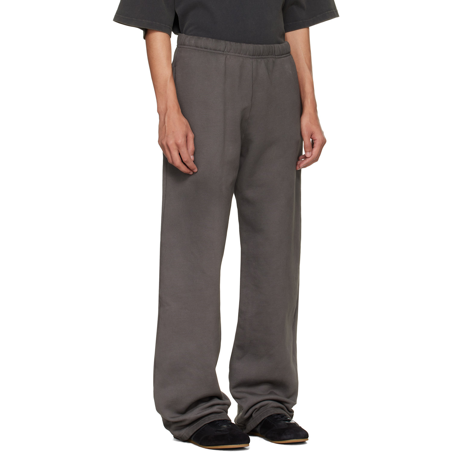  Les Tien Gray Heavyweight Puddle Sweatpants 