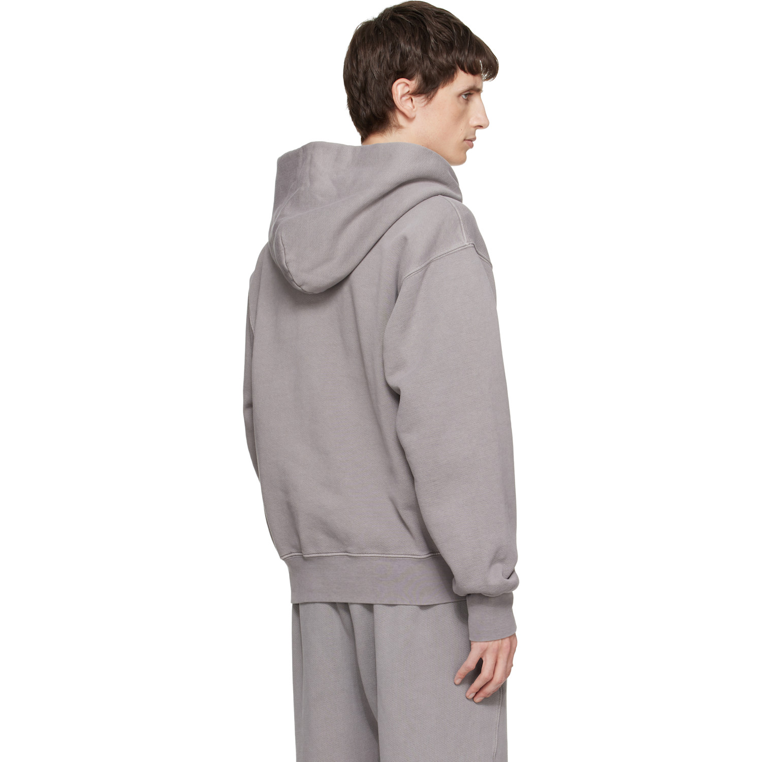 Les Tien Gray Heavyweight Zip Hoodie 