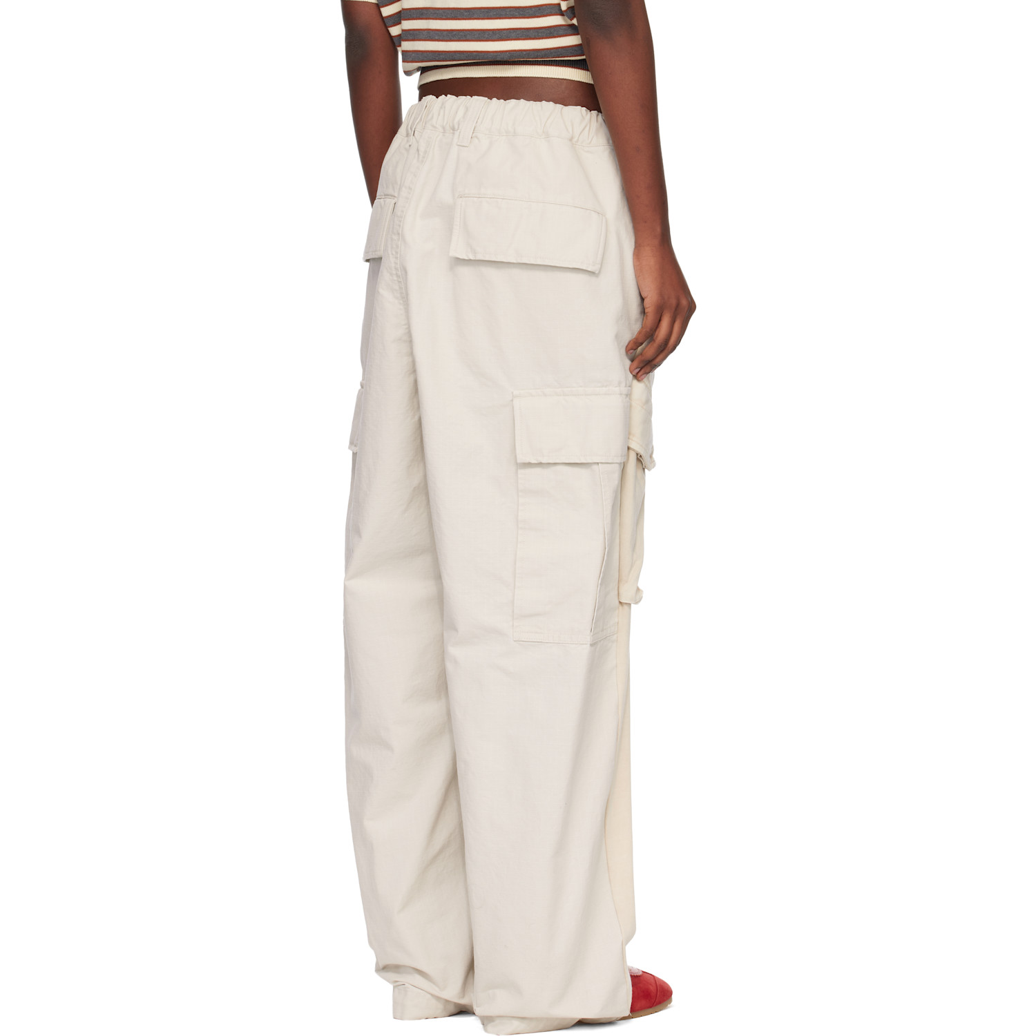  Maison Mihara Yasuhiro Off-white Front Back Combined Cargo Pants 
