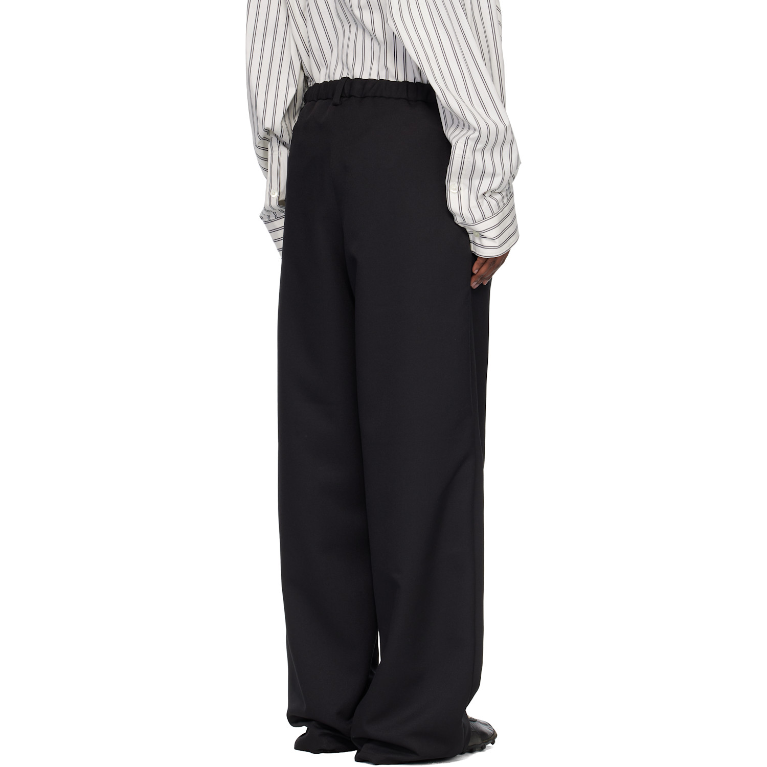  Maison Mihara Yasuhiro Black Wool-like Easy Trousers 