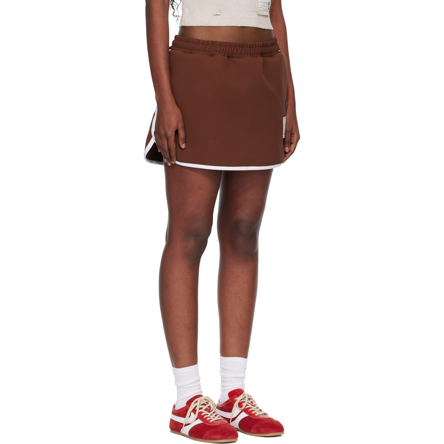  Maison Mihara Yasuhiro Brown Jogger Shorts 