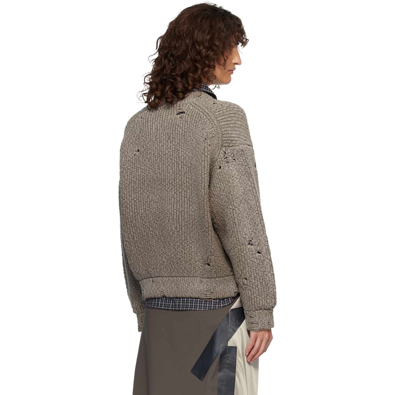  Maison Mihara Yasuhiro Brown Sun Faded Like Knit Sweater 