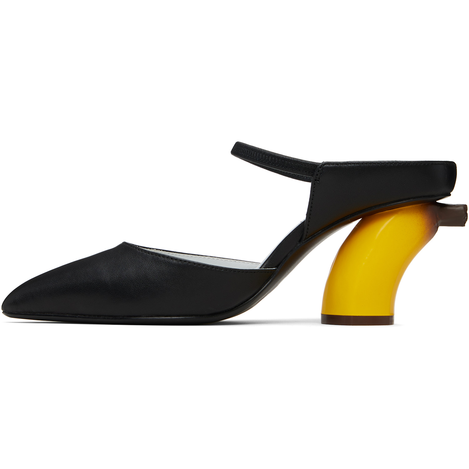  Maison Mihara Yasuhiro Black Banana Mule Heels 