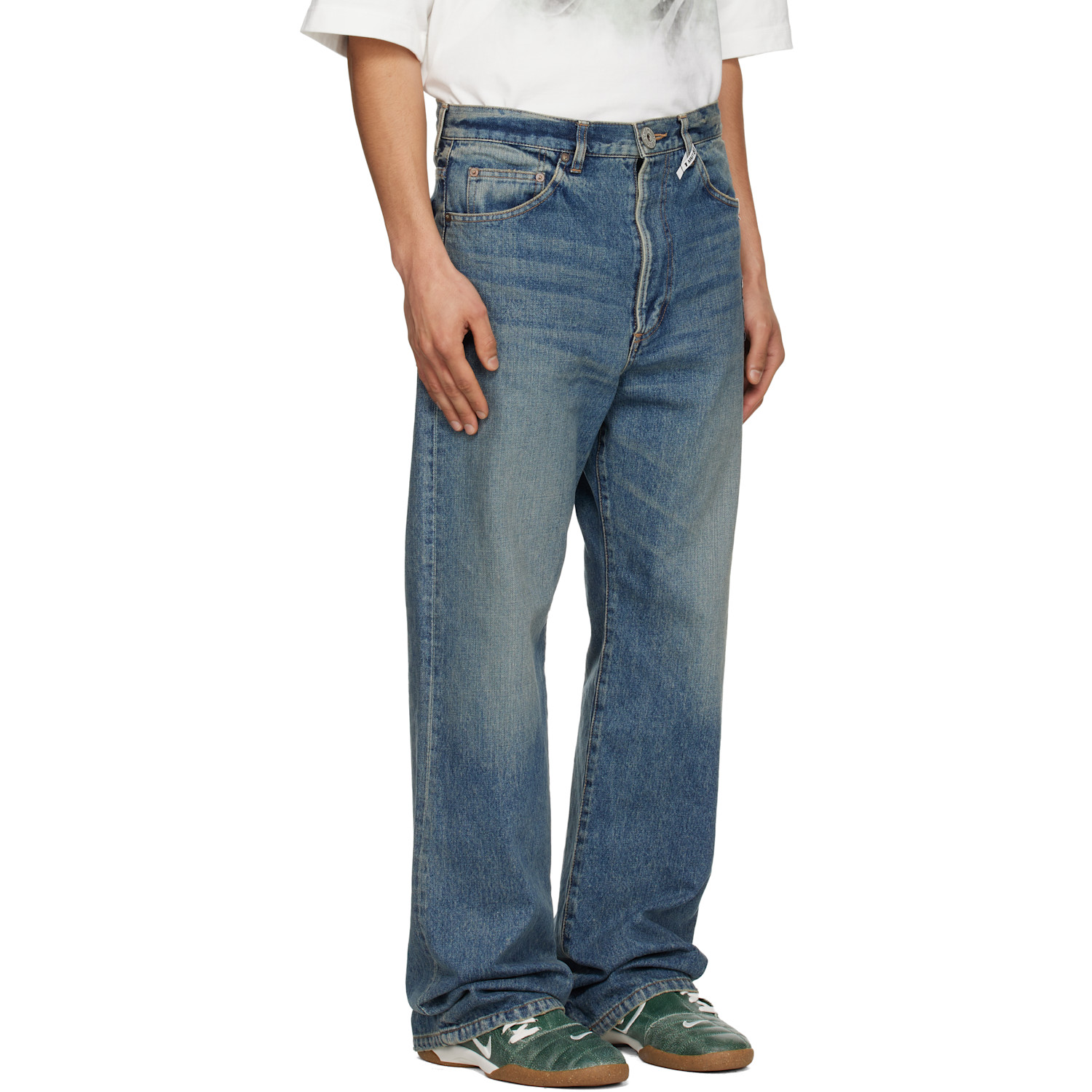  Maison Mihara Yasuhiro Blue Flared Jeans 
