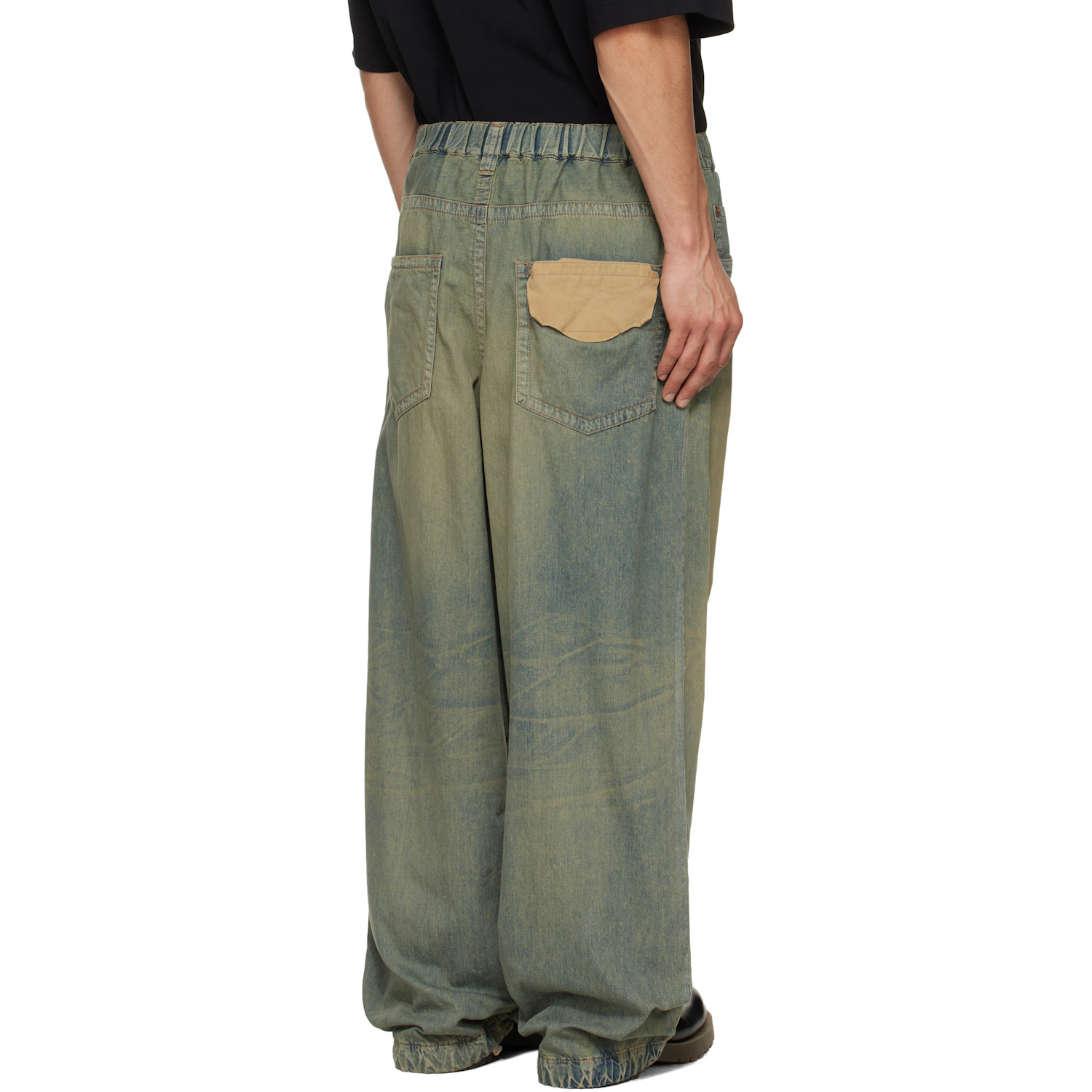  Maison Mihara Yasuhiro Blue Light Wide Jeans 