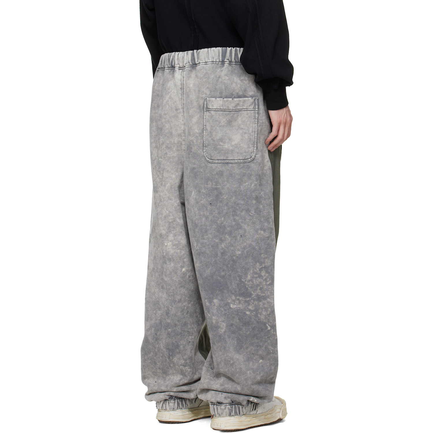  Maison Mihara Yasuhiro Khaki Sweat Pants Combined Cargo Pants 