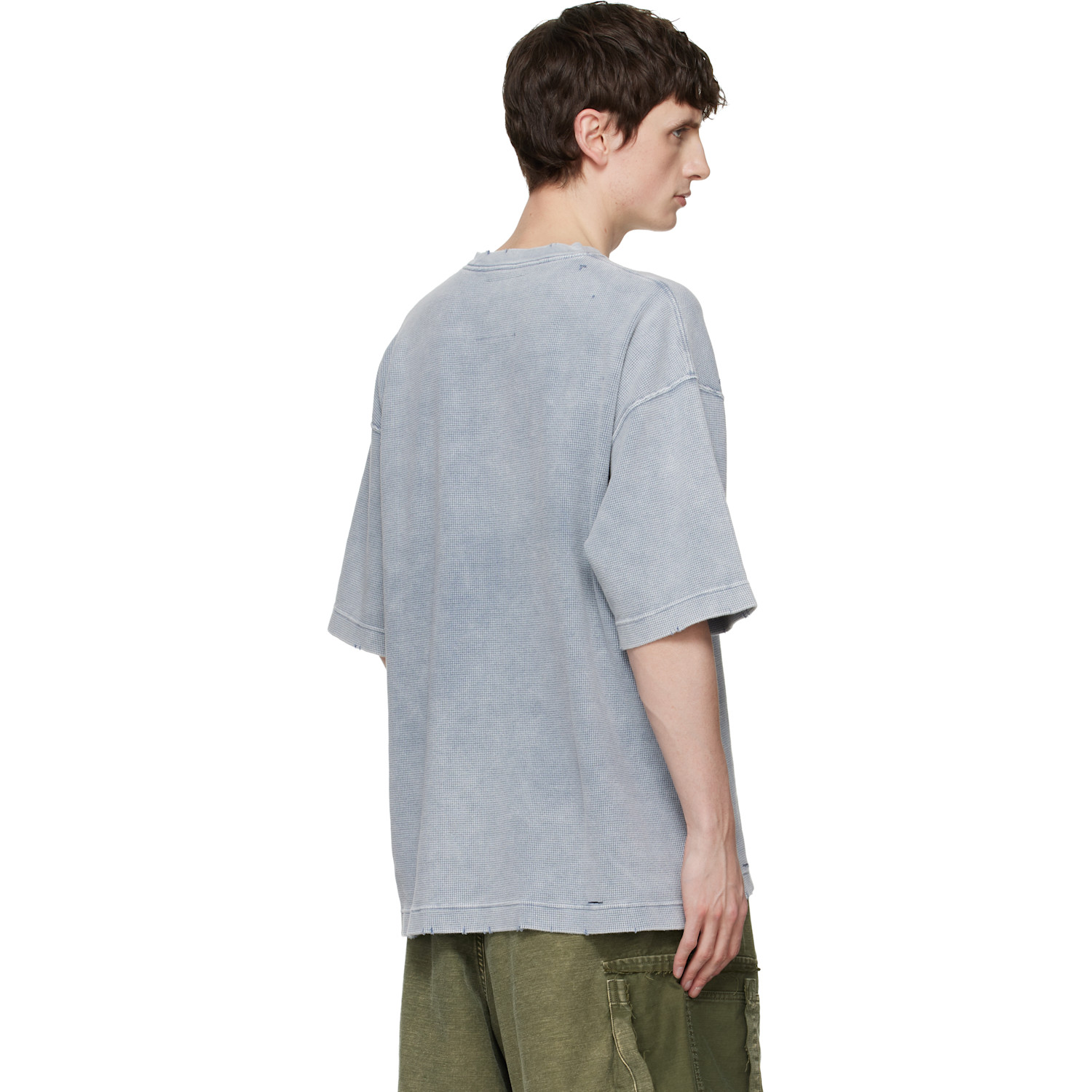  Maison Mihara Yasuhiro Gray Bleached Thermal T-shirt 