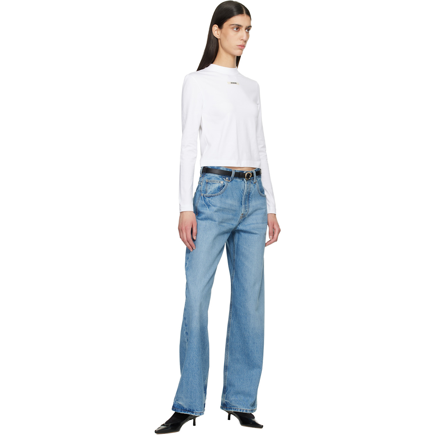  Jacquemus Black 'the Thin Salon' Belt 
