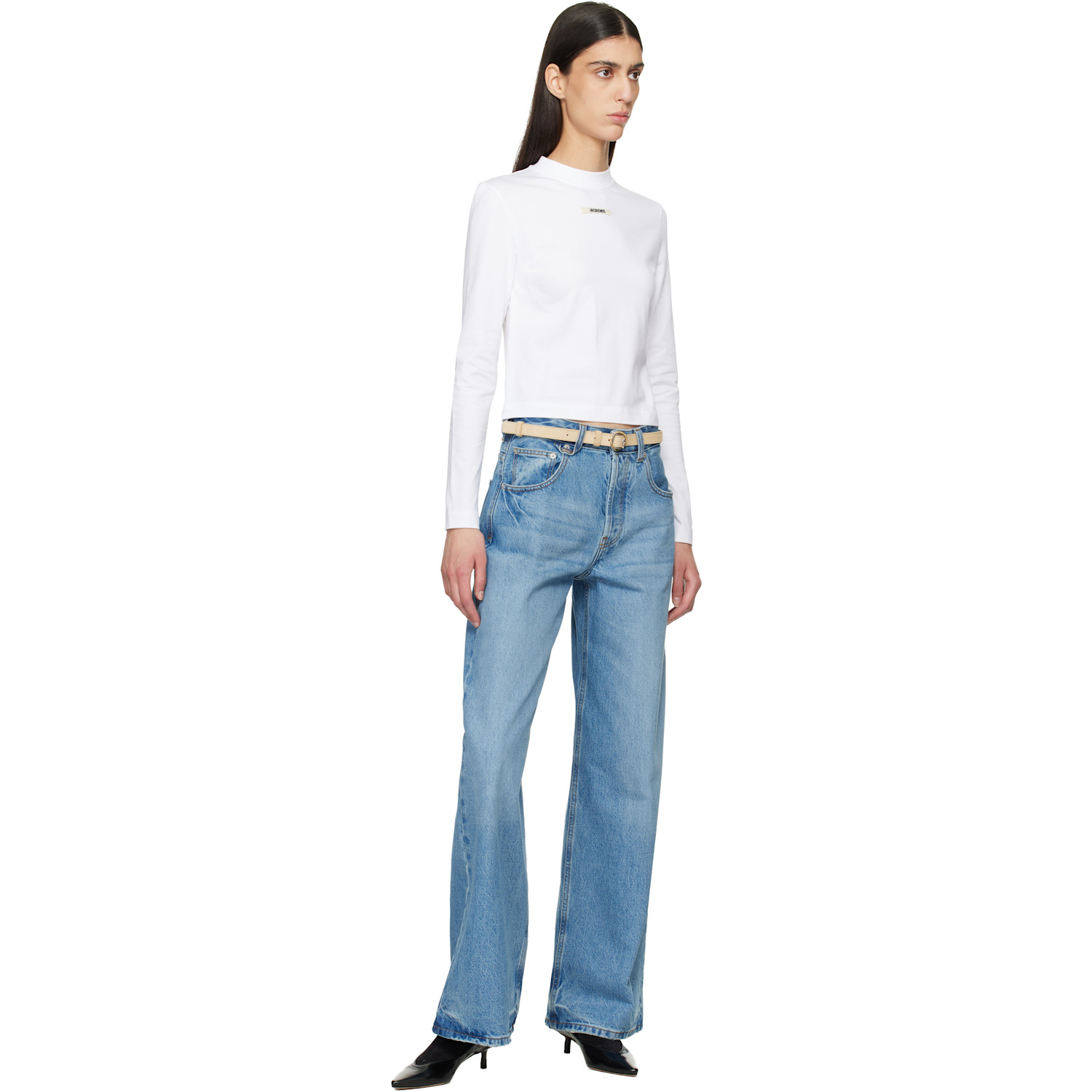  Jacquemus Beige 'the Thin Salon' Belt 