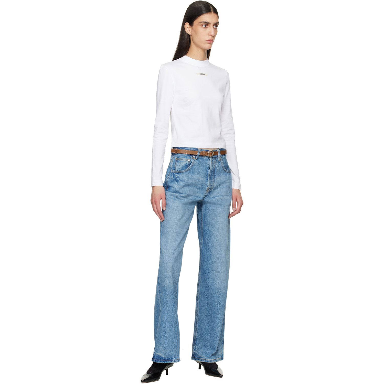  Jacquemus Brown 'the Thin Salon' Belt 