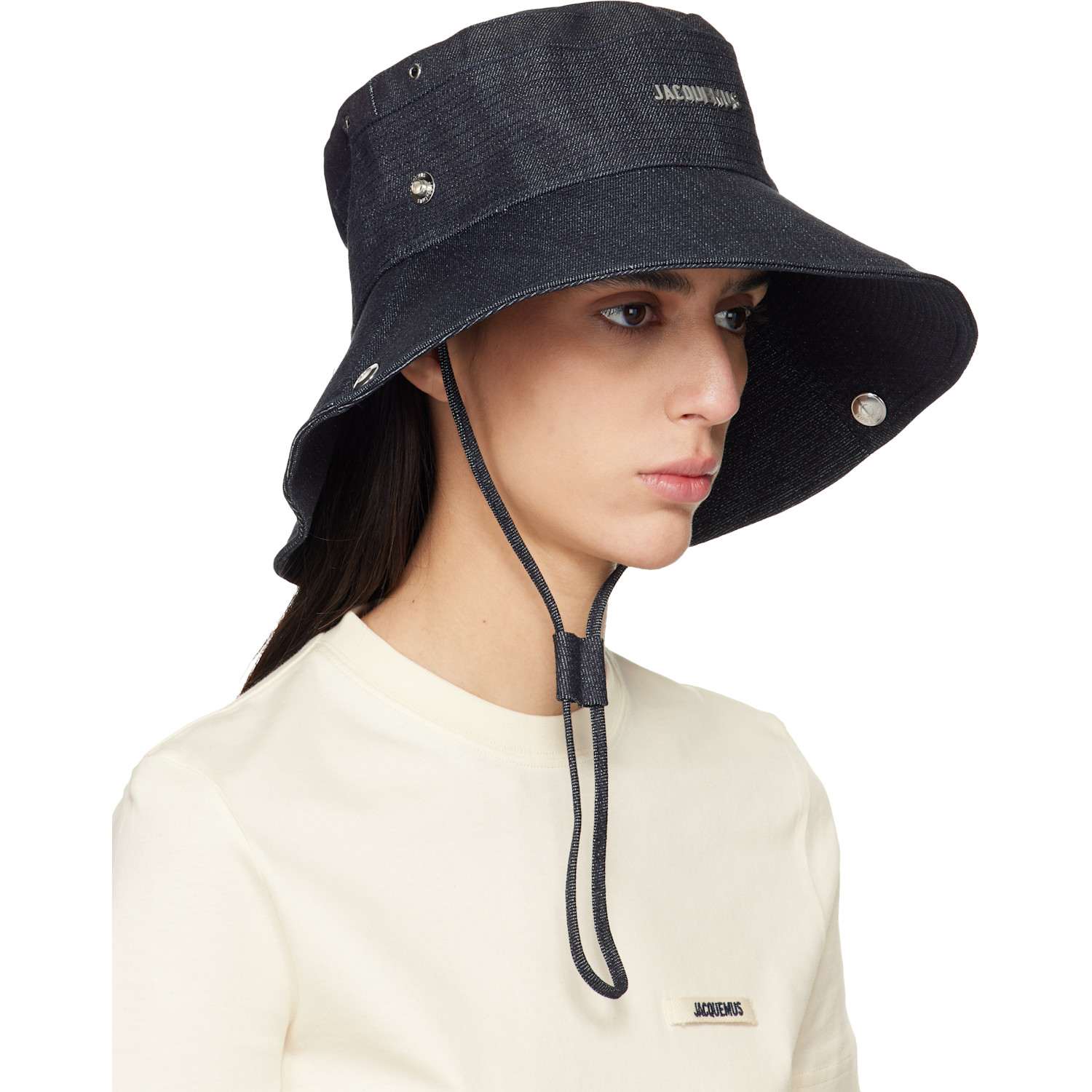  Jacquemus Navy La Croisière 'the De-nîmes' Denim Bucket Hat 