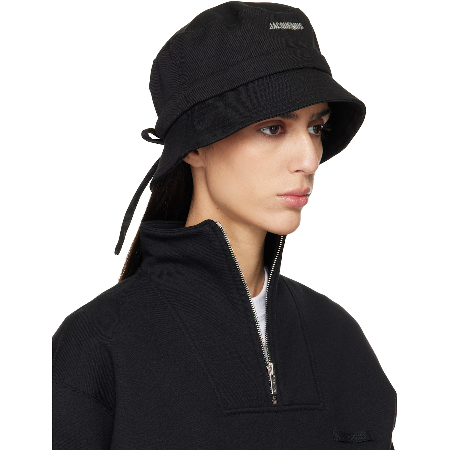  Jacquemus Black Les Classiques 'the Gadjo' Bucket Hat 