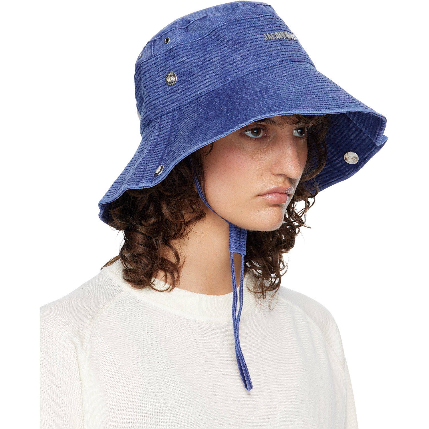  Jacquemus Blue 'the De-nîmes Denim' Bucket Hat 