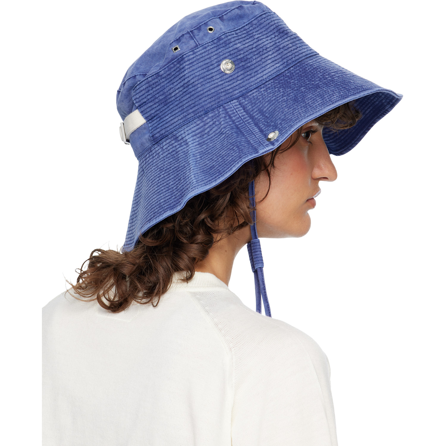  Jacquemus Blue 'the De-nîmes Denim' Bucket Hat 