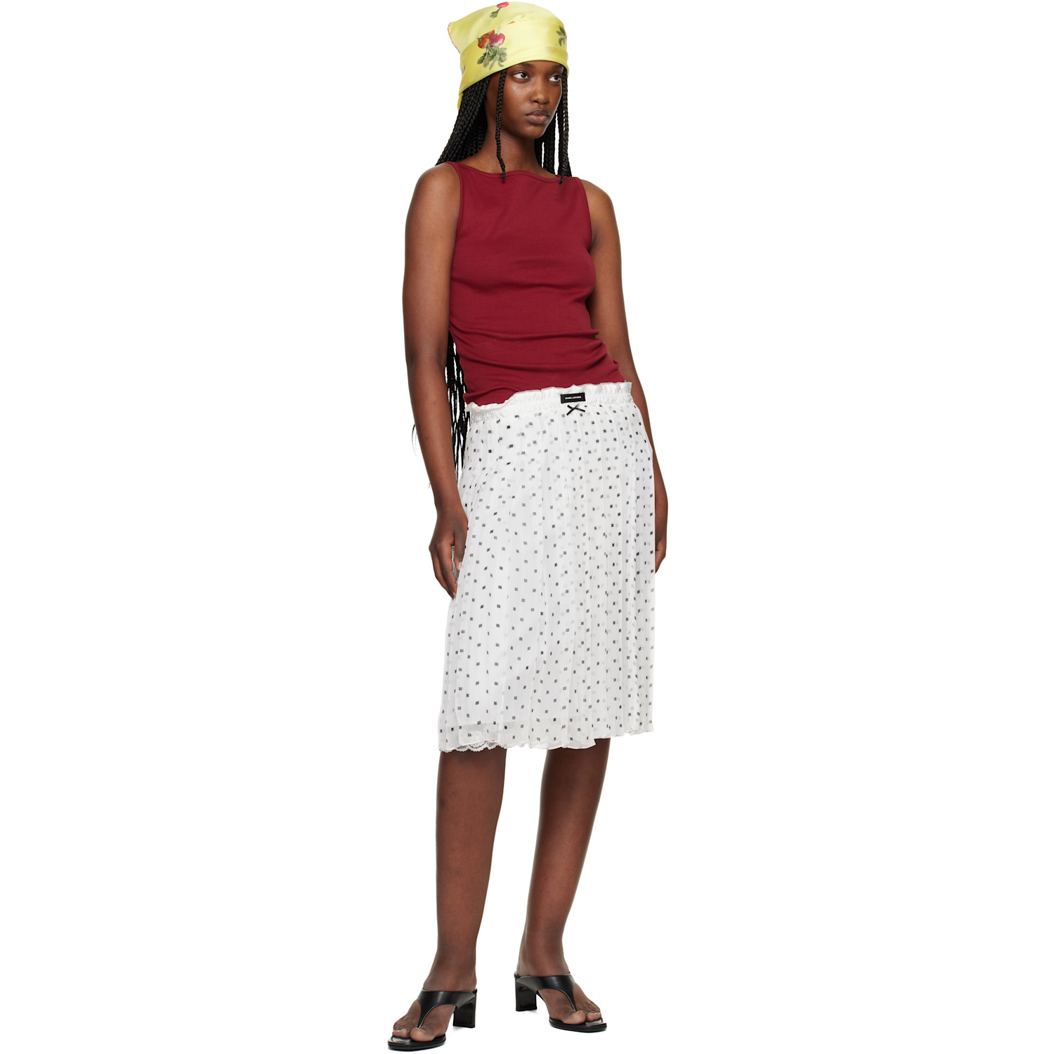  Jacquemus Yellow 'the Radish' Scarf 
