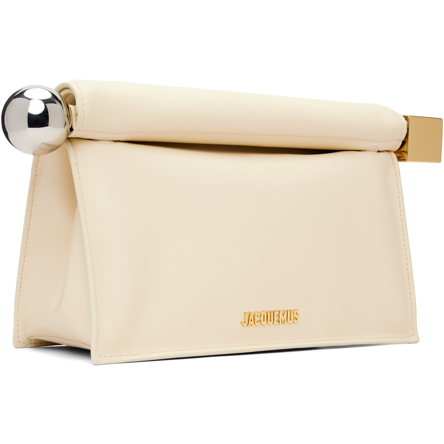  Jacquemus Off-white 'the Rond Carré' Clutch 