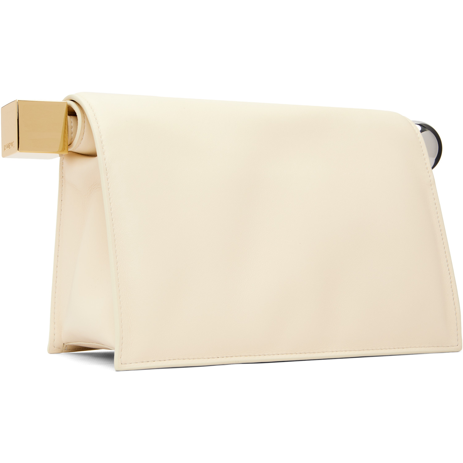  Jacquemus Off-white 'the Rond Carré' Clutch 