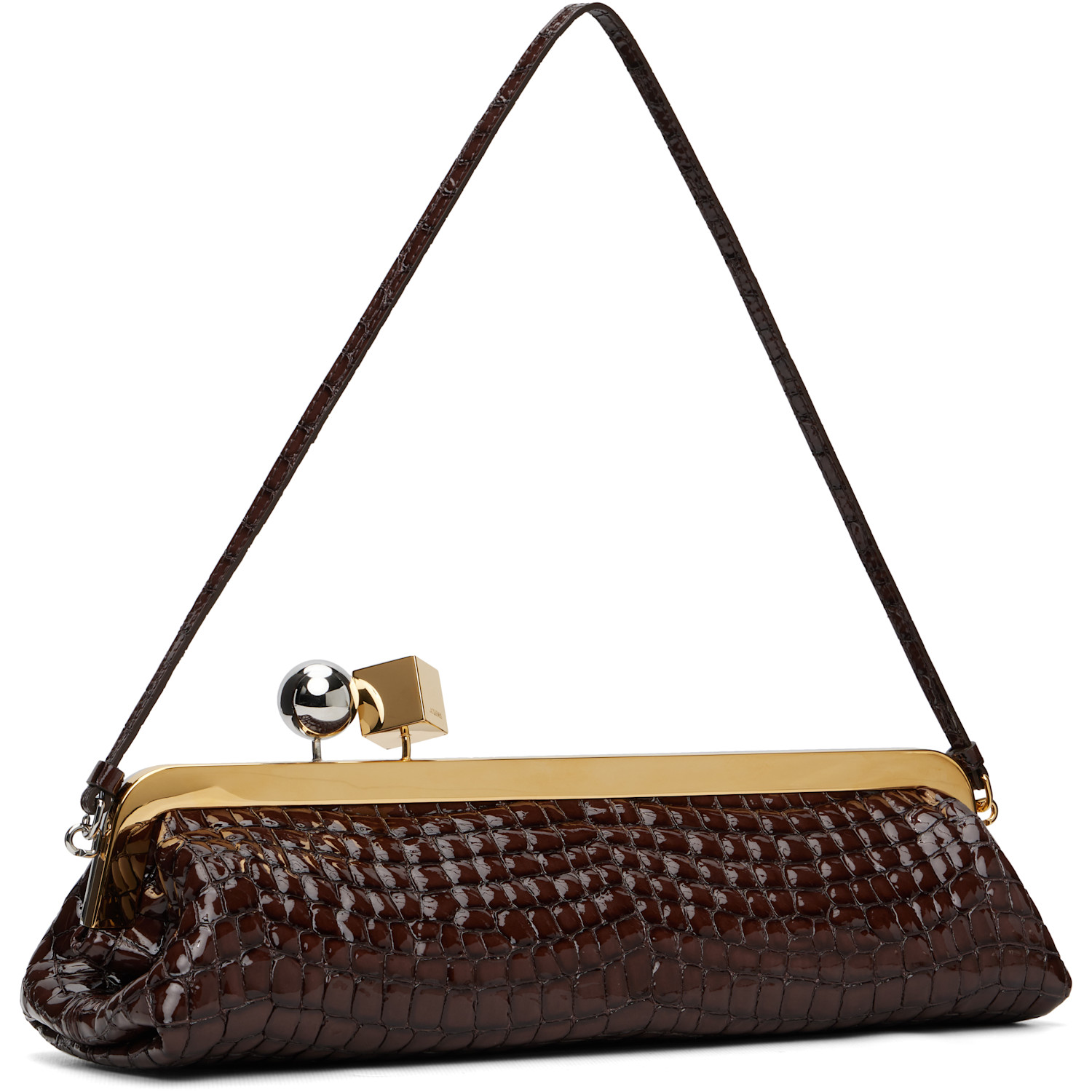  Jacquemus Brown 'the Salon Clutch' Bag 
