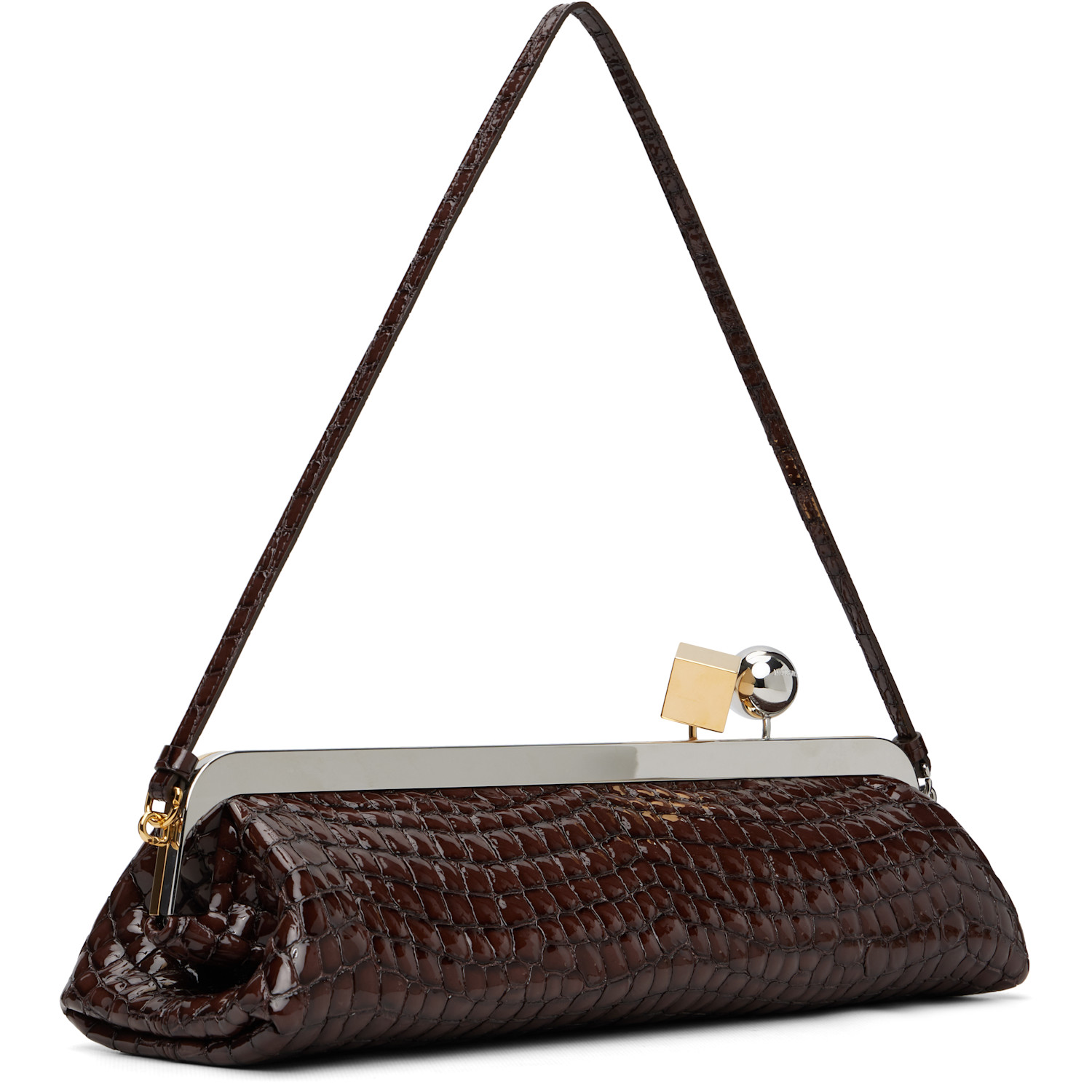  Jacquemus Brown 'the Salon Clutch' Bag 