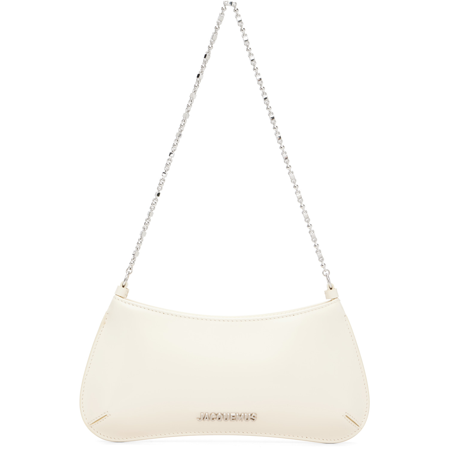 JACQUEMUS Off-White La Croisière 'The small Bisou Chaine' Bag
