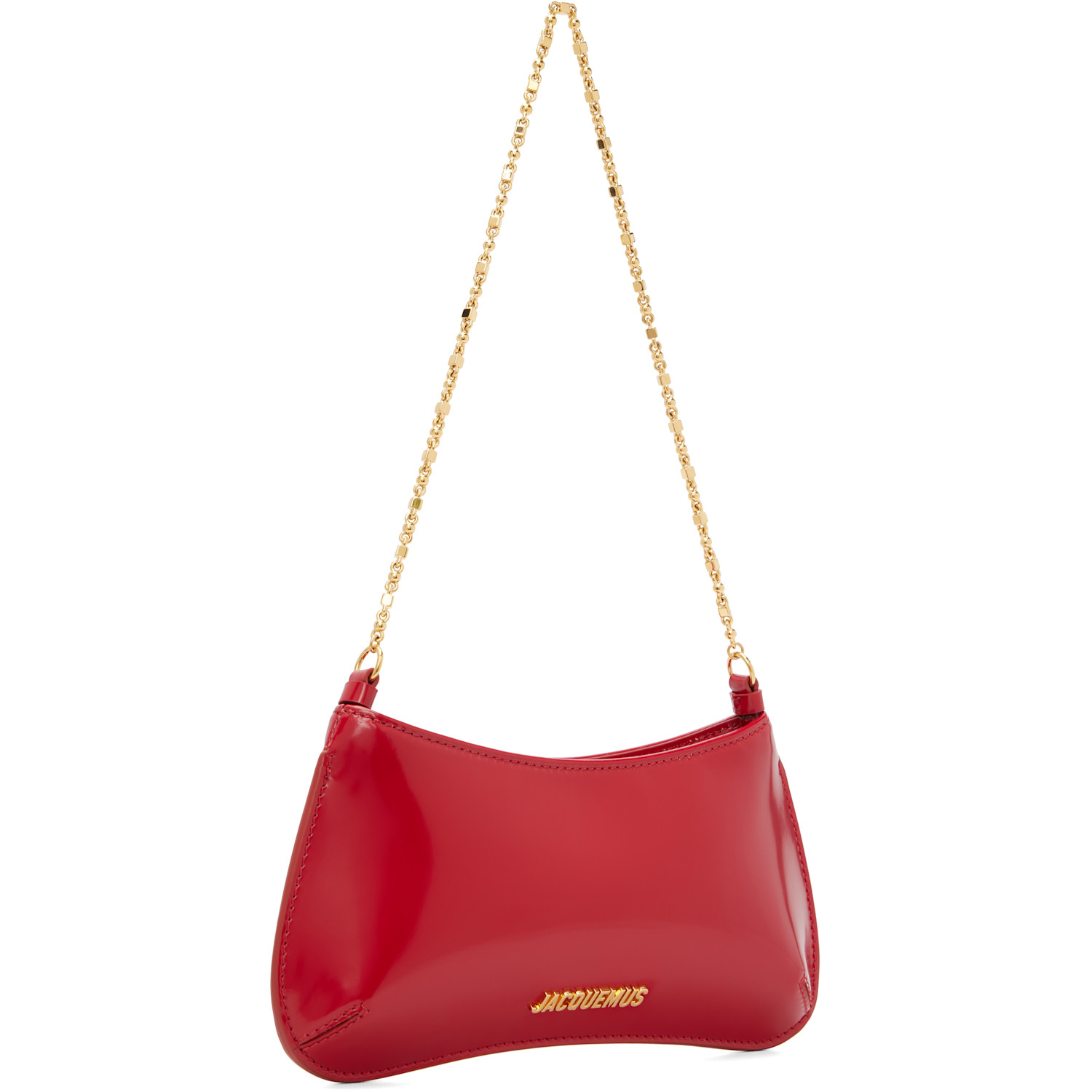  Jacquemus Red 'the Small Bisou Chaine' Bag 