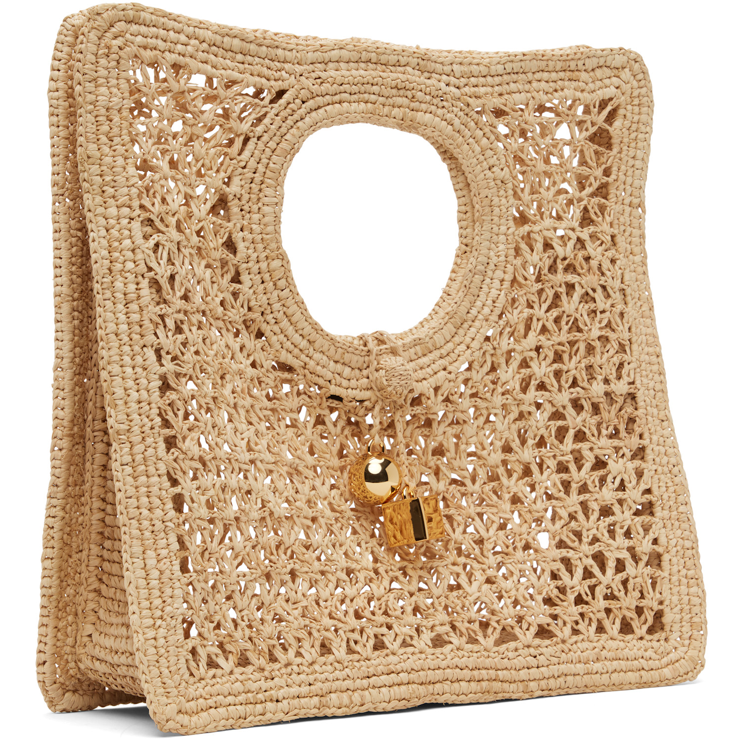  Jacquemus Beige La Croisière 'the Spiaggia Small Square' Tote 