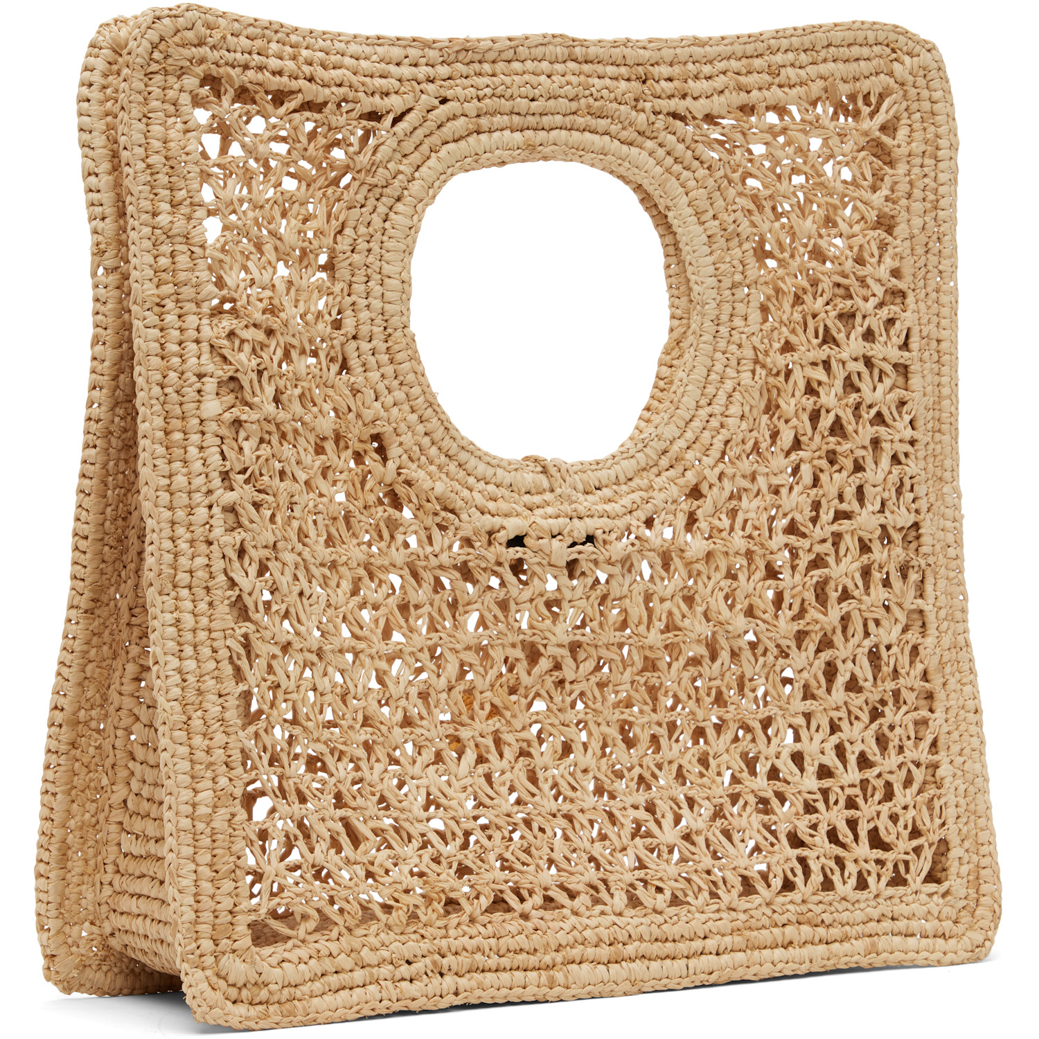  Jacquemus Beige La Croisière 'the Spiaggia Small Square' Tote 