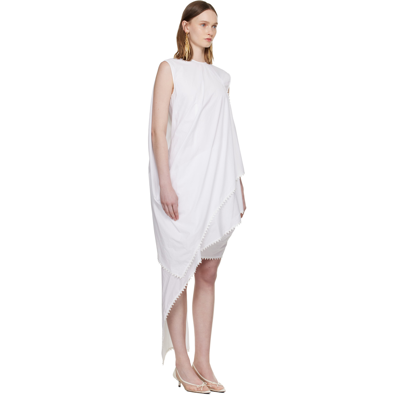  Jacquemus White 'the Traversin' Minidress 