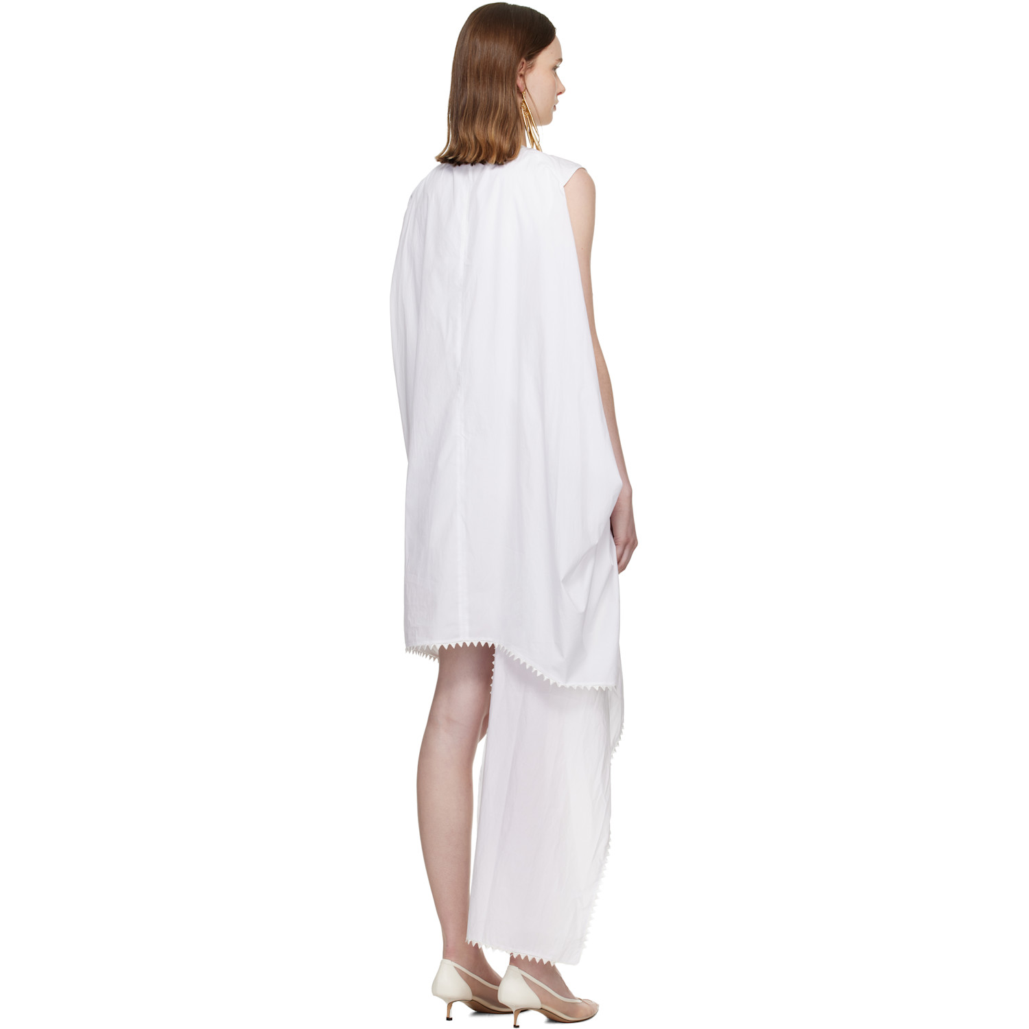  Jacquemus White 'the Traversin' Minidress 