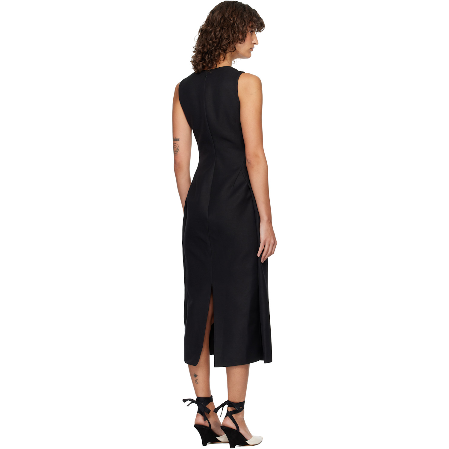  Jacquemus Black 'the Tablier' Midi Dress 