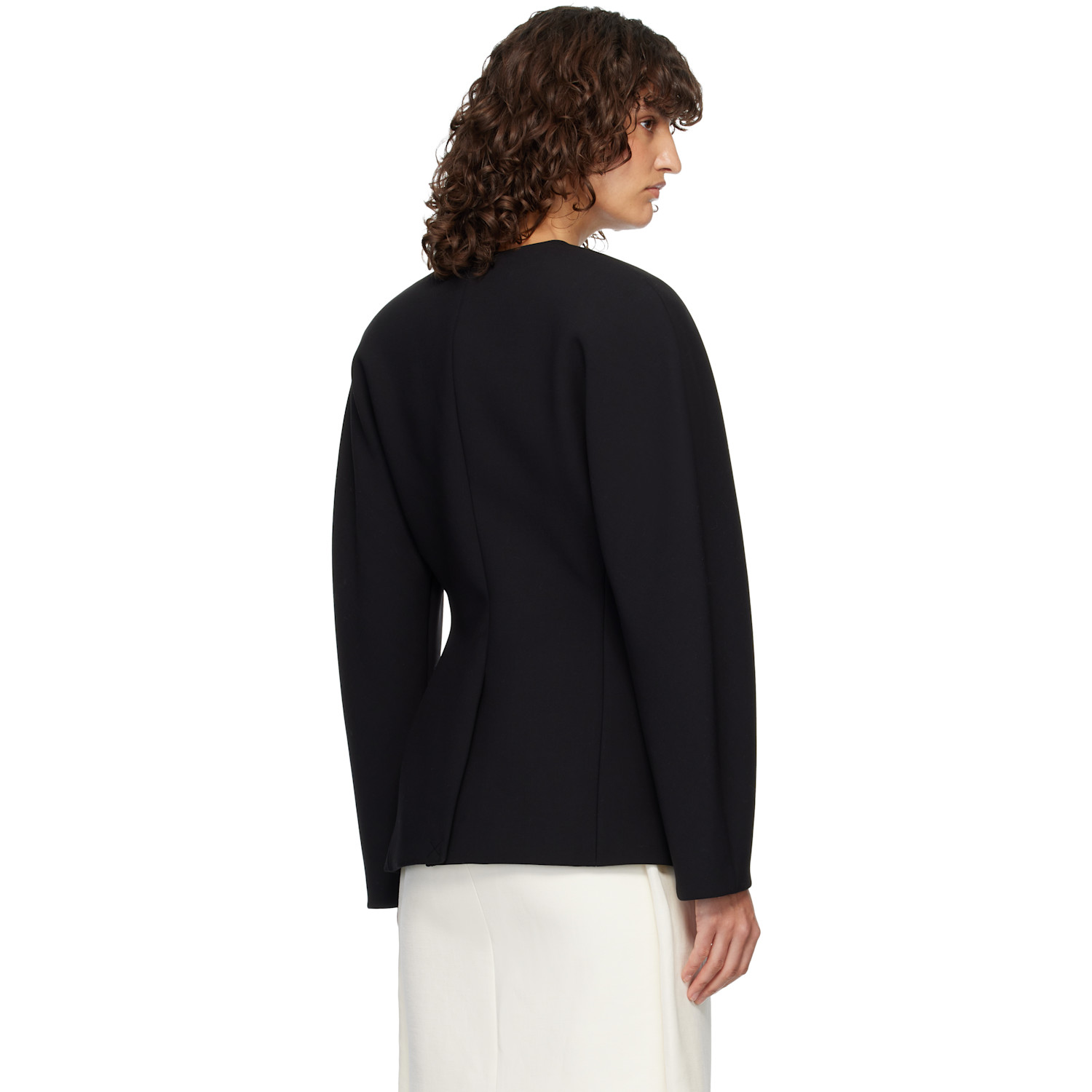  Jacquemus Black 'the Ovalo' Blazer 