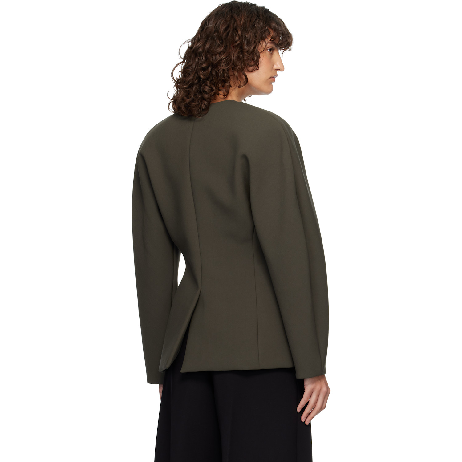  Jacquemus Khaki 'the Ovalo' Blazer 
