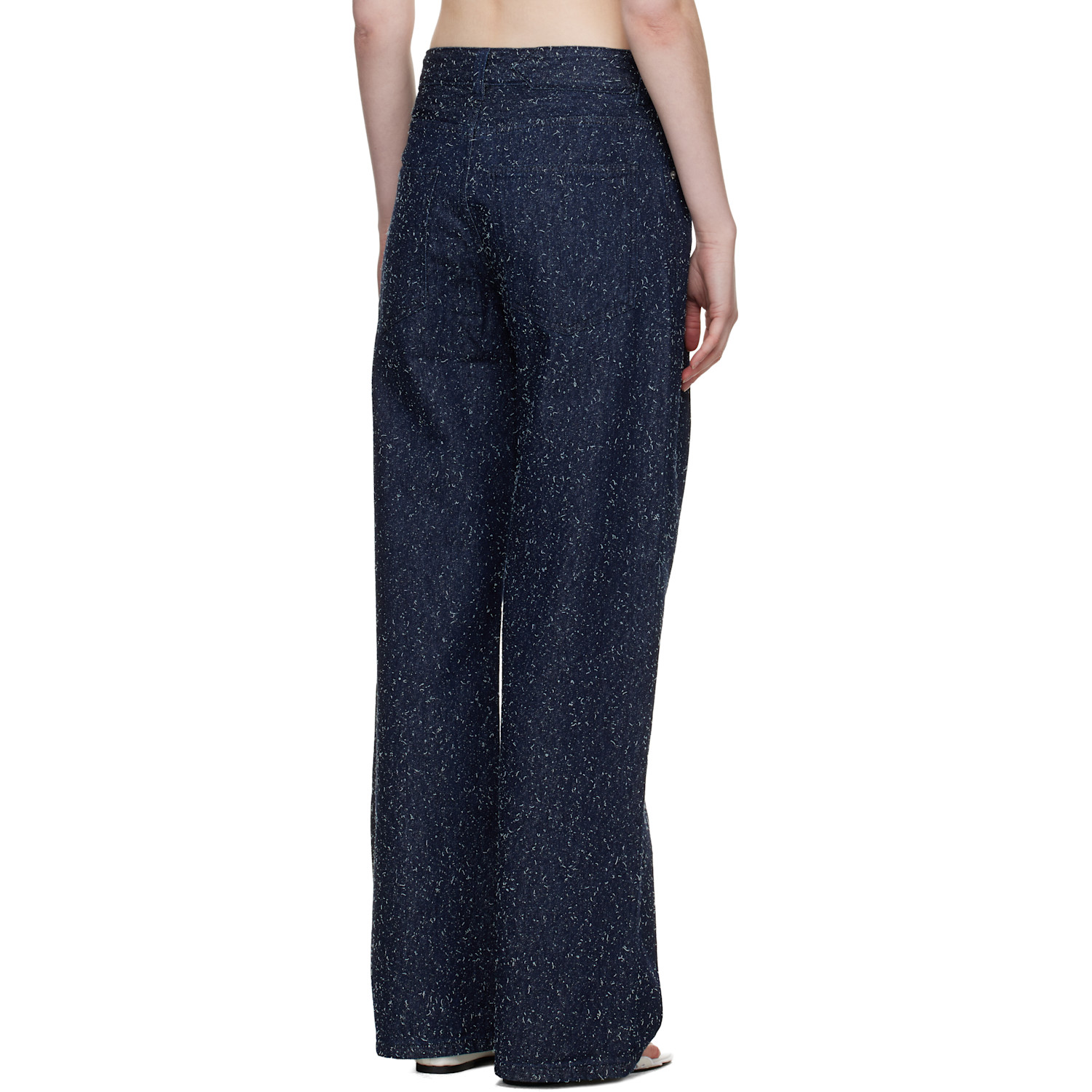  Jacquemus Navy 'the Wide De-nîmes' Jeans 