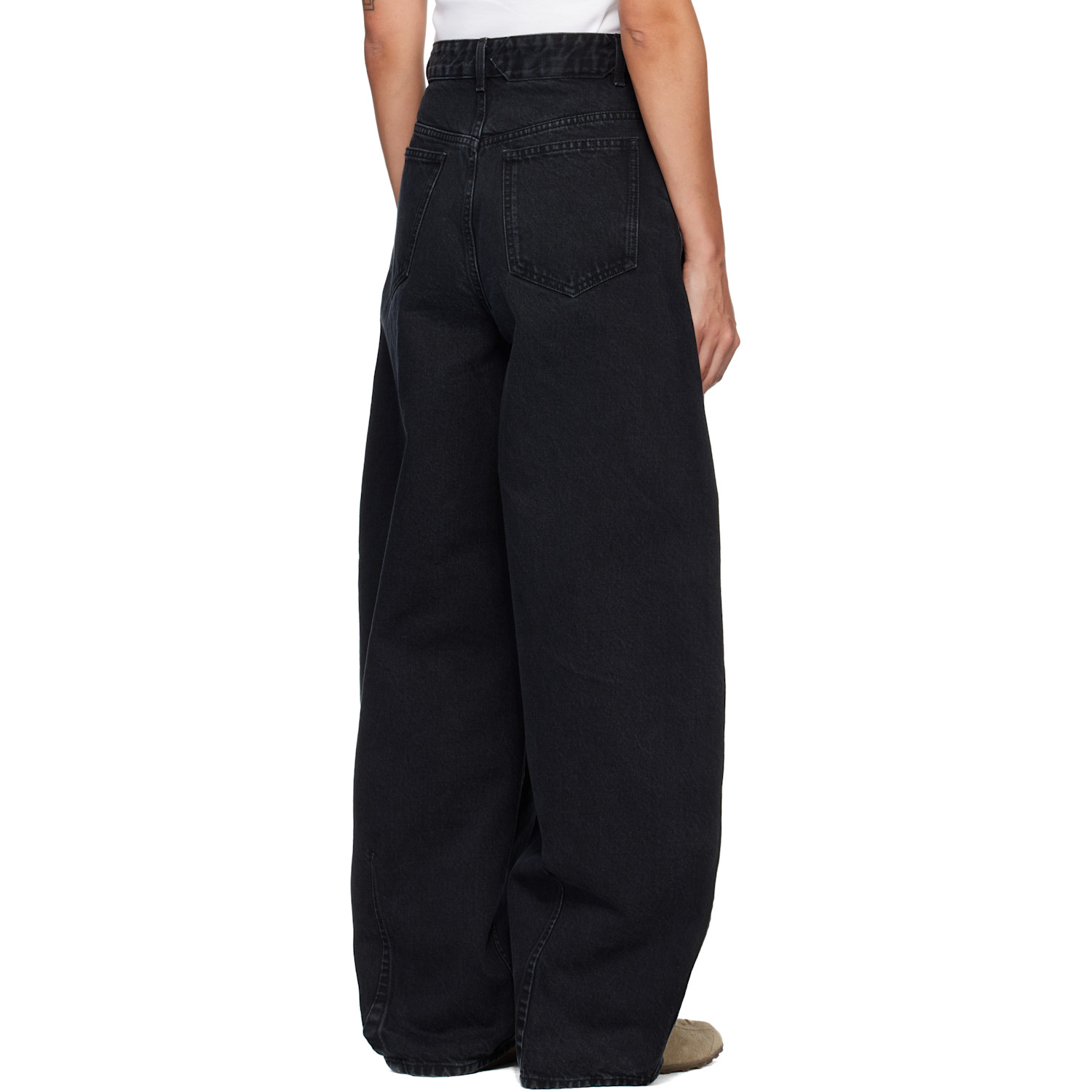  Jacquemus Black 'the Ovalo De-nîmes Denim' Jeans 