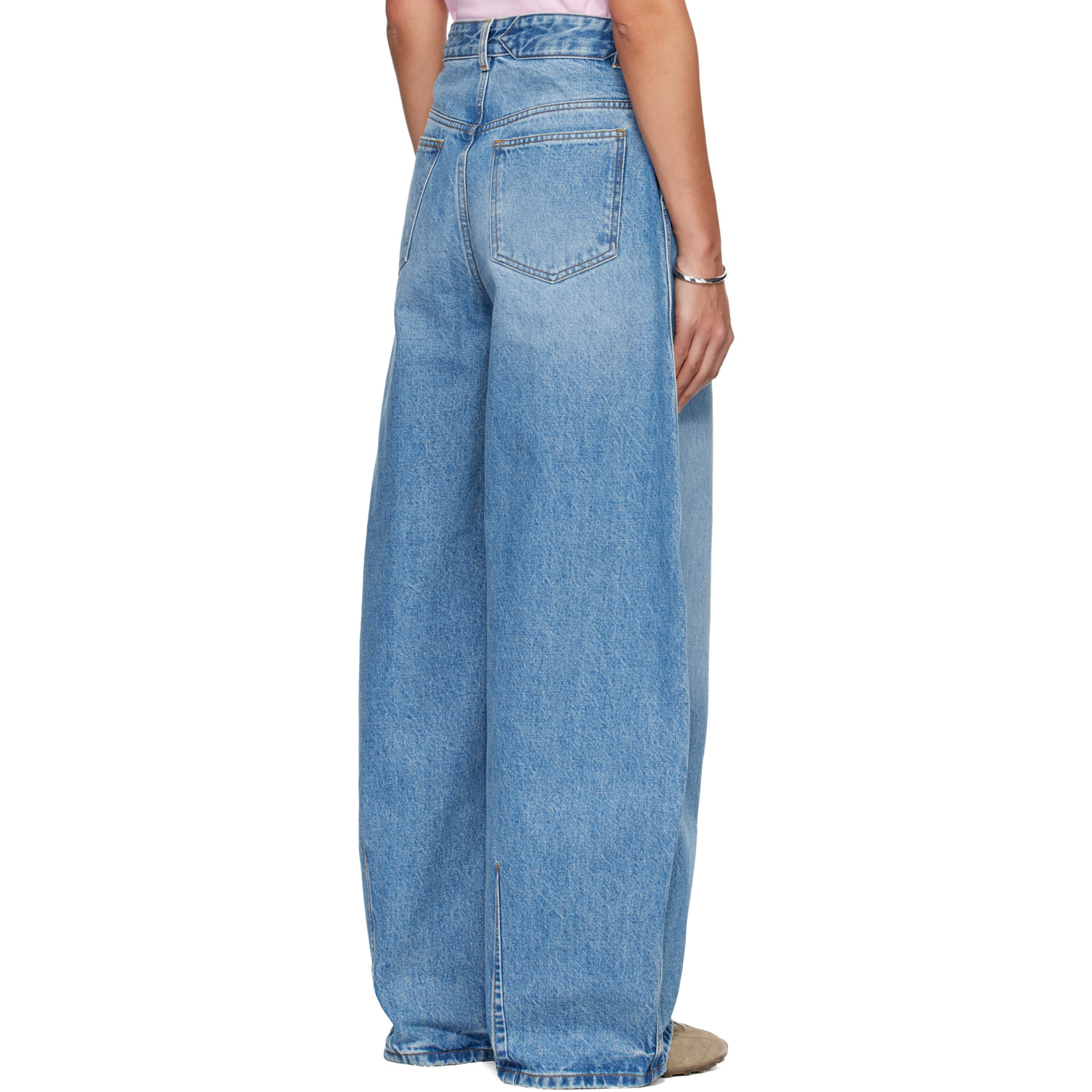  Jacquemus Blue 'the Ovalo De-nîmes Denim' Jeans 