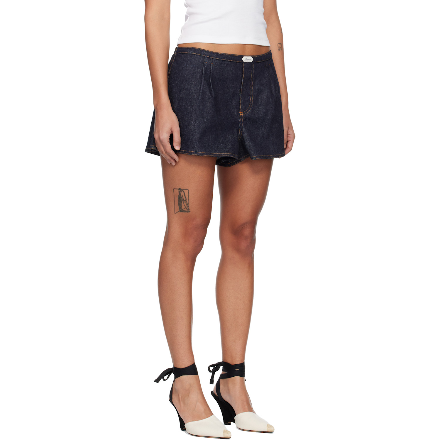  Jacquemus Navy 'the Amelo De-nîmes Denim' Shorts 